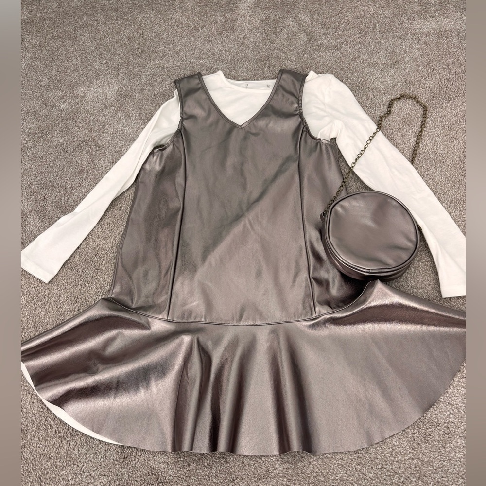 NEW! Metallic Dress & Purse